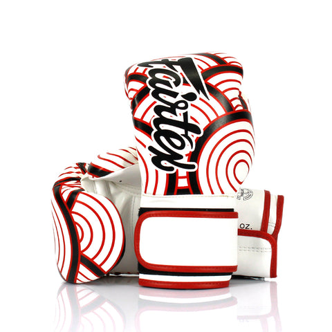Boksehandsker - Fairtex - 'BGV14 Red Wave' - hvid/rød/sort