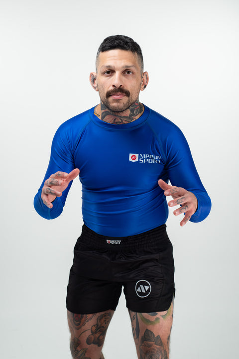 Rash Guard - Nippon Sport - 'Long sleeves' - Blå