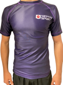 Rash Guard - Nippon Sport - 'Short sleeves' - Lilla