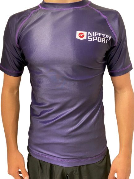 Rash Guard - Nippon Sport - 'Short sleeves' - Lilla