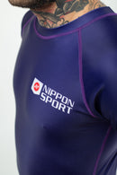 Rash Guard - Nippon Sport - 'Short sleeves' - Lilla