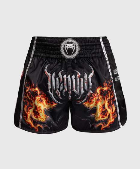 Muay Thai shorts - Venum - 'Gladiator 5.0' - sort/neon orange