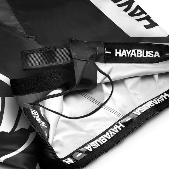 Fightshorts - Hayabusa - 'Icon Mid-Length' - Sort/Hvid