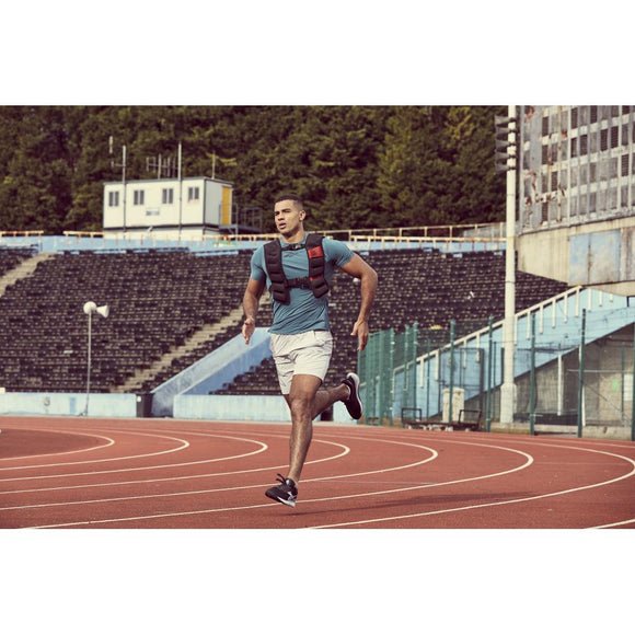 Vægtvest - Reebok Weight West - 10 kg - Sort rød