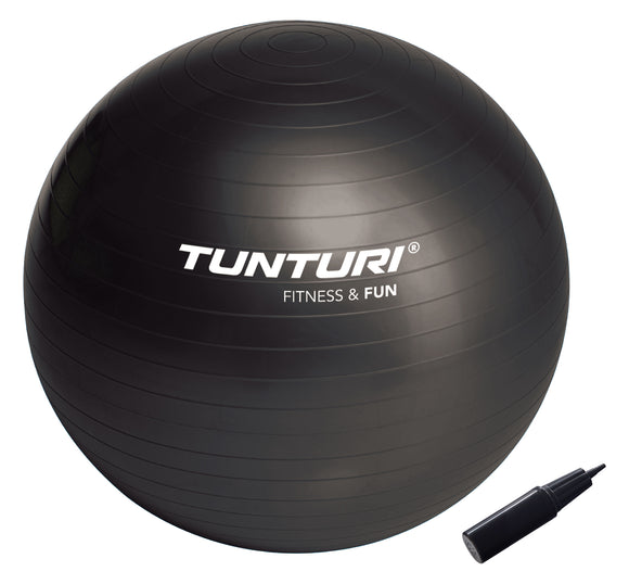 exercise ball - Tunturi - 'Gymball' - 55 cm - Sort