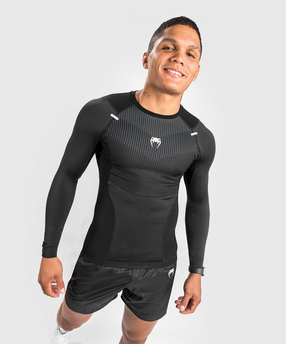 Rashguard - Venum - 'BioMecha' - Langærmet - Sort-Grå