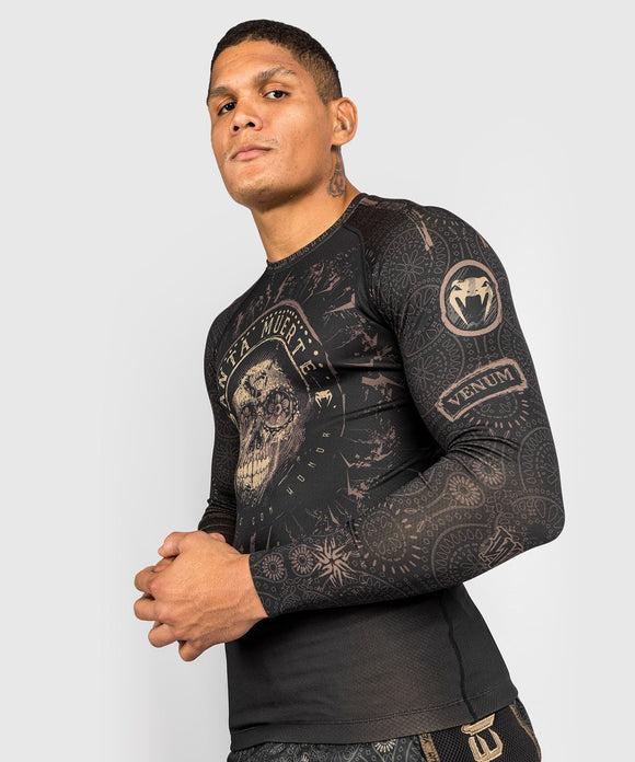 Rashguard - Venum - 'Santa Muerte Dark Side' - Langærmet - Sort-Brun