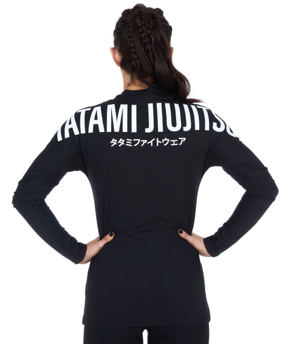 Rash Guard - Dame - Tatami Fightwear - 'Impact' - Langærmet - Sort