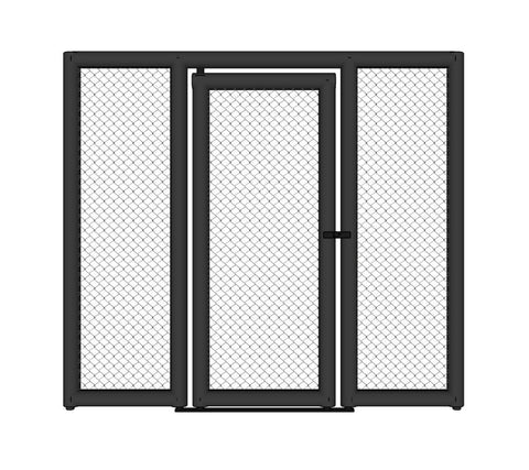 Cage panel m. dør og polstring