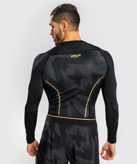 Rashguard - Venum - Razor - Lange ærmer - Sort/Guld