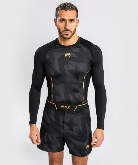 Rashguard - Venum - Razor - Lange ærmer - Sort/Guld