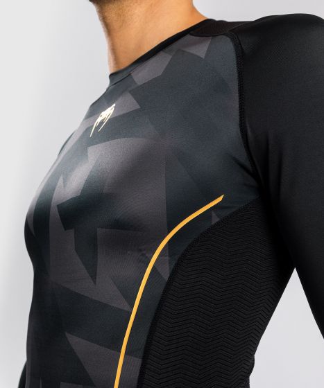 Rashguard - Venum - Razor - Lange ærmer - Sort/Guld