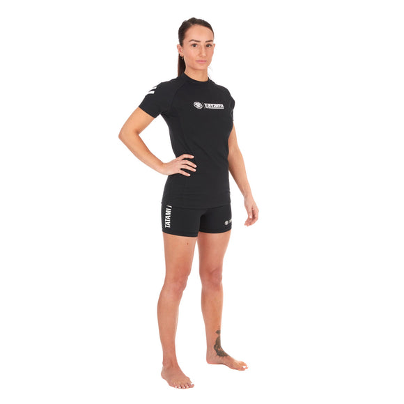 Rash Guard - Dame - Tatami Fightwear - 'Impact' - Kortærmet - Sort