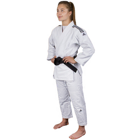 Judo Uniform - Adidas Judo - 'Quest J690' - Hvid-Sort