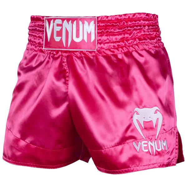 Muay Thai Shorts - Venum - 'Classic' - Pink-Hvid