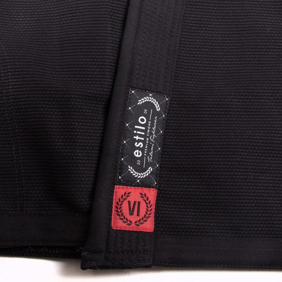 BJJ gi - Ladies Estilo 6.0 Black & Black - Sort / Sort