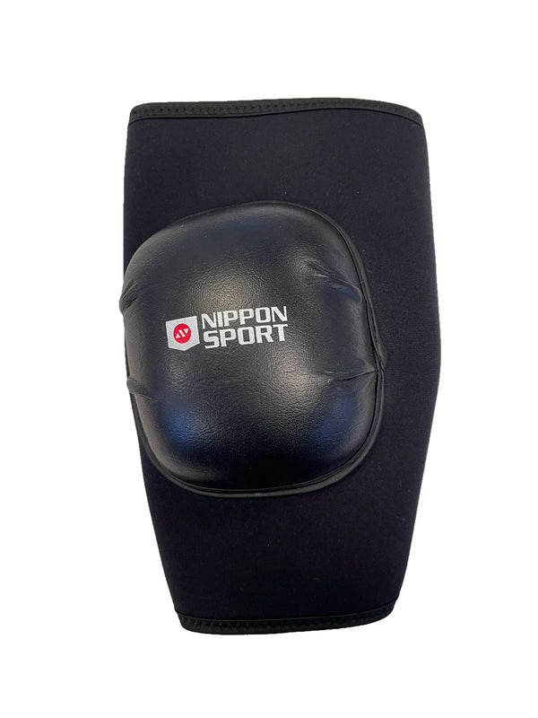 Albuebeskytter - Nippon Sport elbow pads - læder - Sort