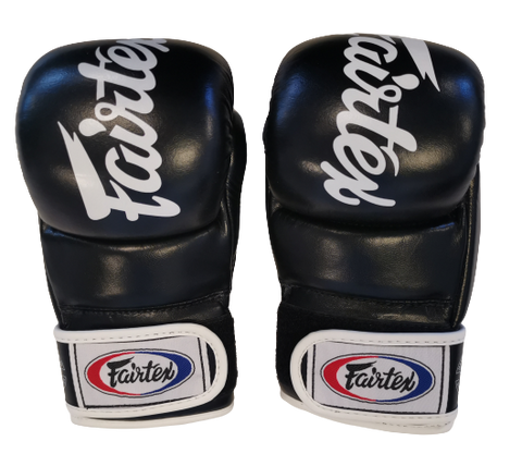 Mma gloves - Fairtex - 'FGV18' - Black/White