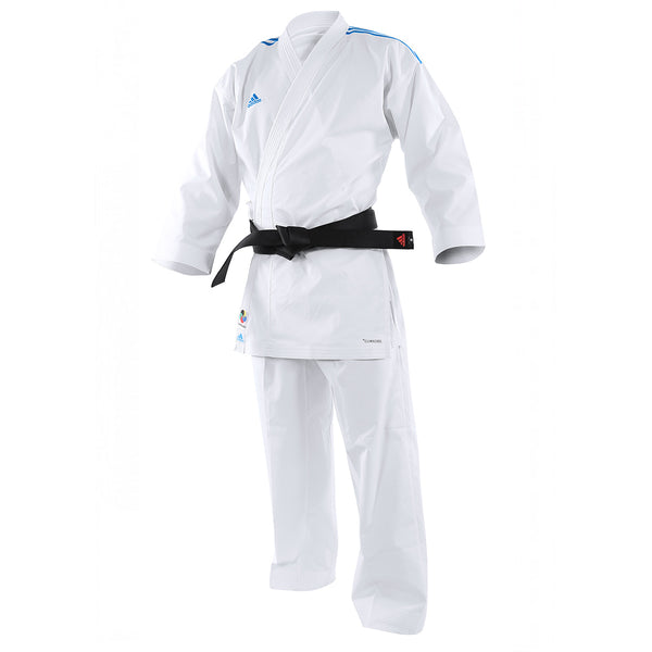Karate Dragt - Gi - Adidas Karate - 'Revoflex' - Hvid-Blå