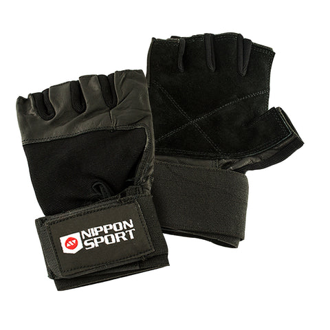 Vægtløftningshandsker - Nippon Sport - 'Wristguard' - Sort