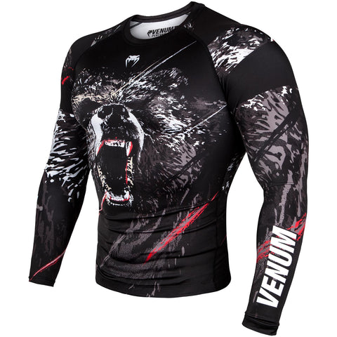 Rashguard - Venum - Grizzli - Langærmet - Sort-hvid