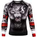 Rashguard - Venum Werewolf Rashguard - Long Sleeves - Black/Grey