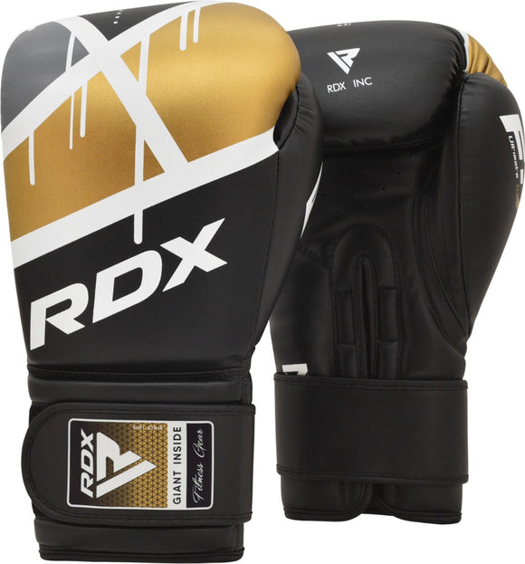 Boksehandsker - RDX - 'BGR-F7' - Sort/Guld
