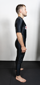 Rash Guard - Nippon Sport - 'Short sleeves' - stort logo - Sort