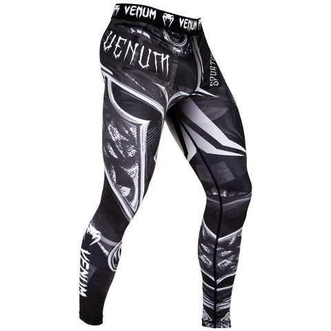 Grappling Tights - Venum Spats - Gladiator 3.0  - Sort/Hvid