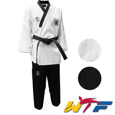 Taekwondo Herre Dobok - Wacoku - WTF Poomsae - Sort Krave
