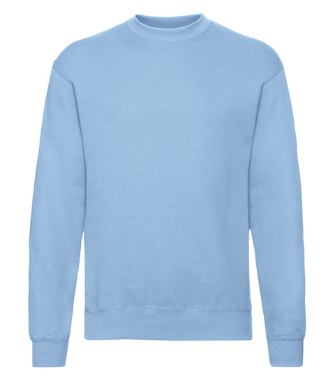 Trøje - Fruit of the Loom - 'Crewneck' - Lyseblå