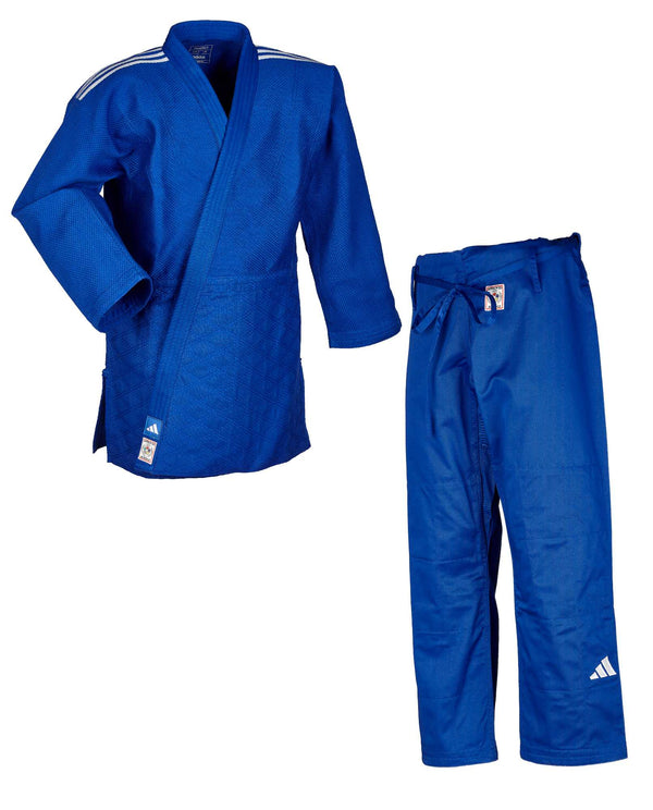 Judo Uniform  - Adidas Judo gi - 'Champion III' - Slim Fit - Blue