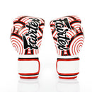 Boksehandsker - Fairtex - 'BGV14 Red Wave' - hvid/rød/sort