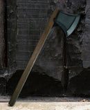 Attrapvåben - økse - 60 cm - brun/sort