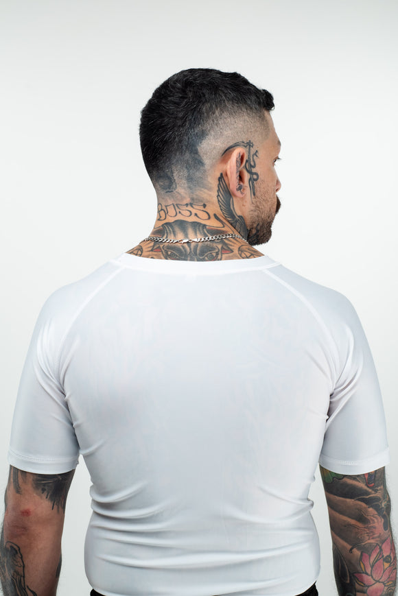 Rash Guard - Nippon Sport - 'Short sleeves' - Hvid