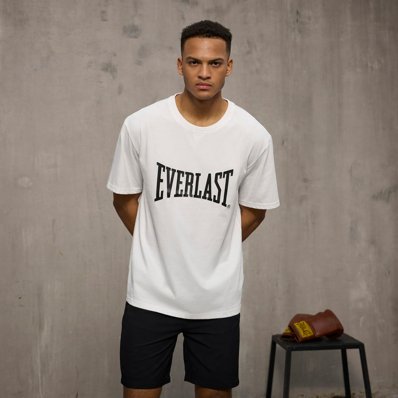 T-shirt - Everlast - 'Oversized Iconic Maximized Logo Tee' - Hvid