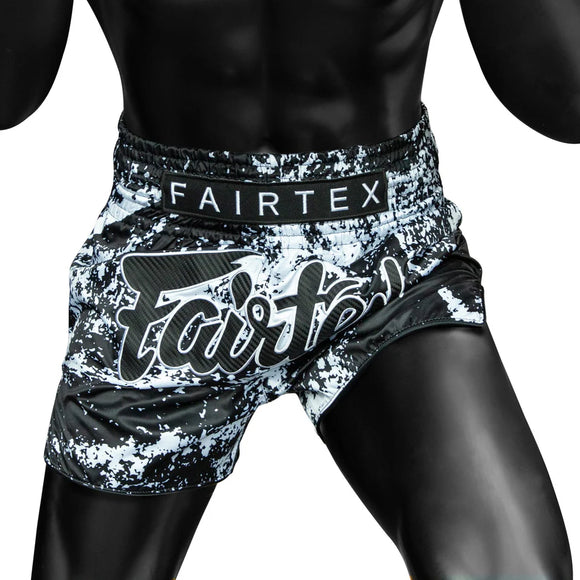 Muay Thai Shorts - Fairtex - BS1949 - Grunge Black