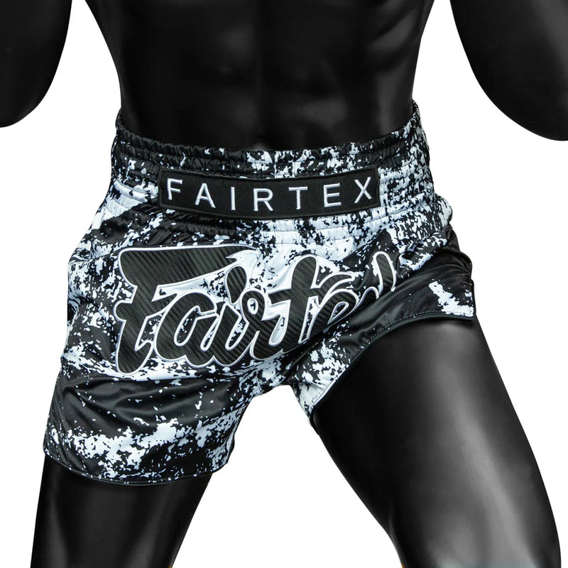 Muay Thai Shorts - Fairtex - BS1949 - Grunge Black