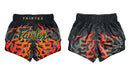 Muay Thai Shorts - Fairtex - BS1921 - Volcano - sort/orange