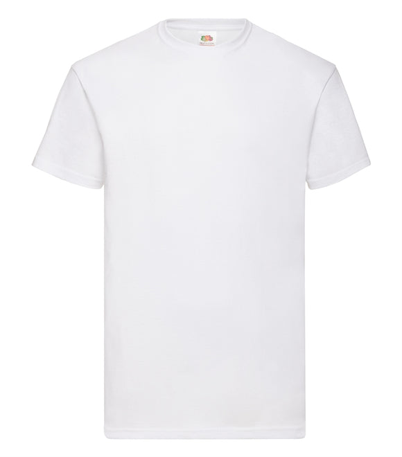 T-Shirt - Fruit of the Loom - 'Valueweight T' - Hvid