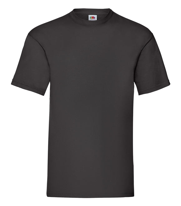T-Shirt - Fruit of the Loom - 'Valueweight T' - Sort