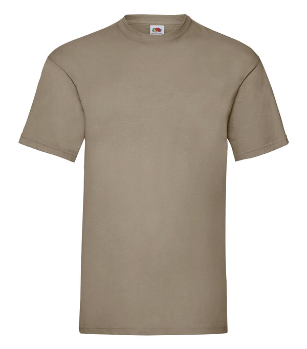 T-Shirt - Fruit of the Loom - 'Valueweight T' - Khaki