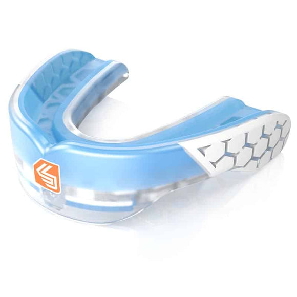 Mouthguard - Shock Doctor - 'Gel Max Power' - Transparent Blue