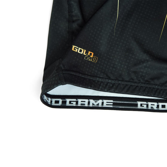 Rash Guard - Ground Game 'Gold 2.0' - langærmet - sort