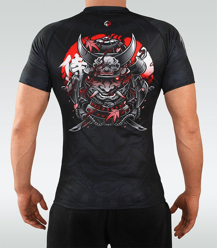 Rash Guard - Ground Game 'Samurai 2.0' - short sleeve - black