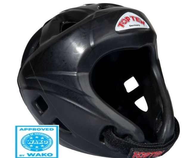 Boksehjelm - TOP TEN - Avantgarde 'WAKO approved' - sort