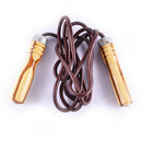 Sjippetov - Nippon Sport læder sjippetov - Træhåndtag