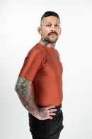 Rash Guard - Nippon Sport - 'Short sleeves' - Brun