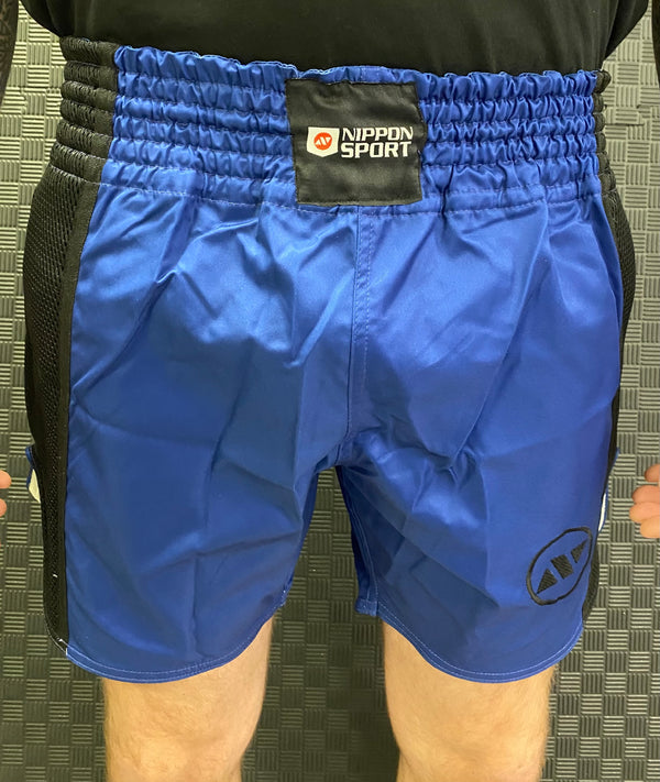 Muay Thai Shorts - Nippon Sport - Navy Blå