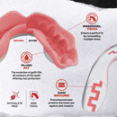 Tandbeskytter - Safejawz 'Extro Pink Fangz' - hvid/pink